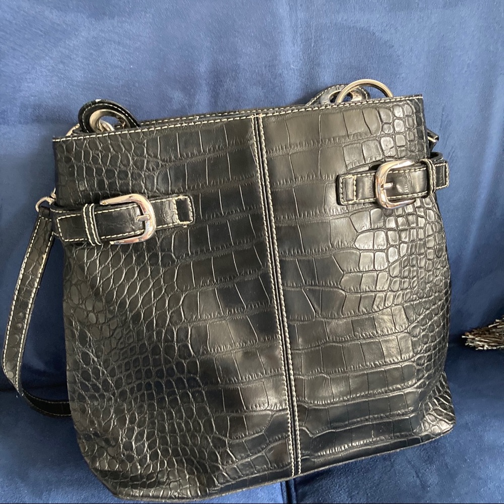 Tommy Hilfiger Black Organizer Purse Shoulder Bag